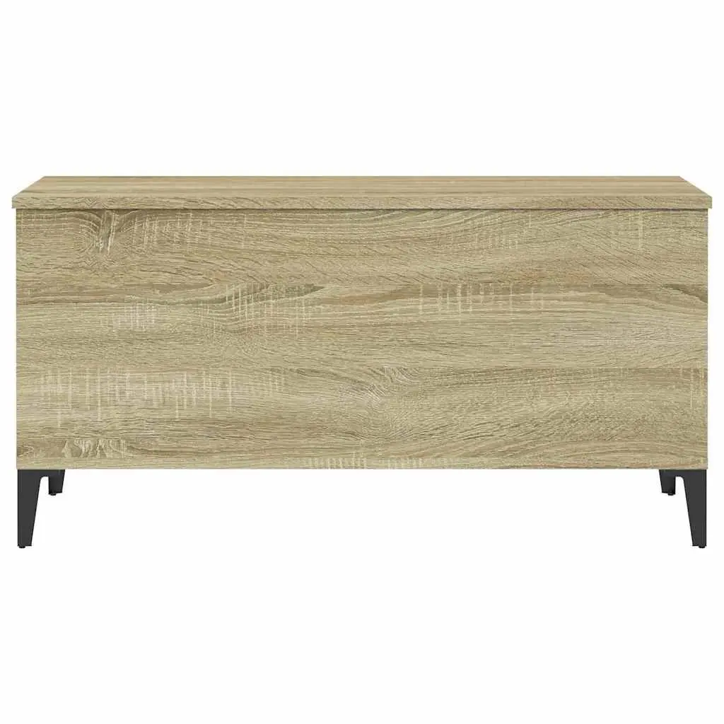 Lift Top Coffee Table Brown Engineered Wood 90L x 44.5W x 45H cm Storage Sofa Side Table