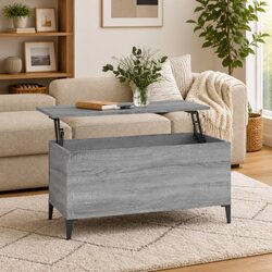 Grey Sonoma Lift-Top Coffee Table with Storage