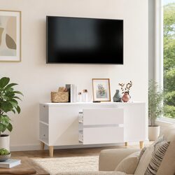 Scandinavian White TV Cabinet 102x44.5x50cm