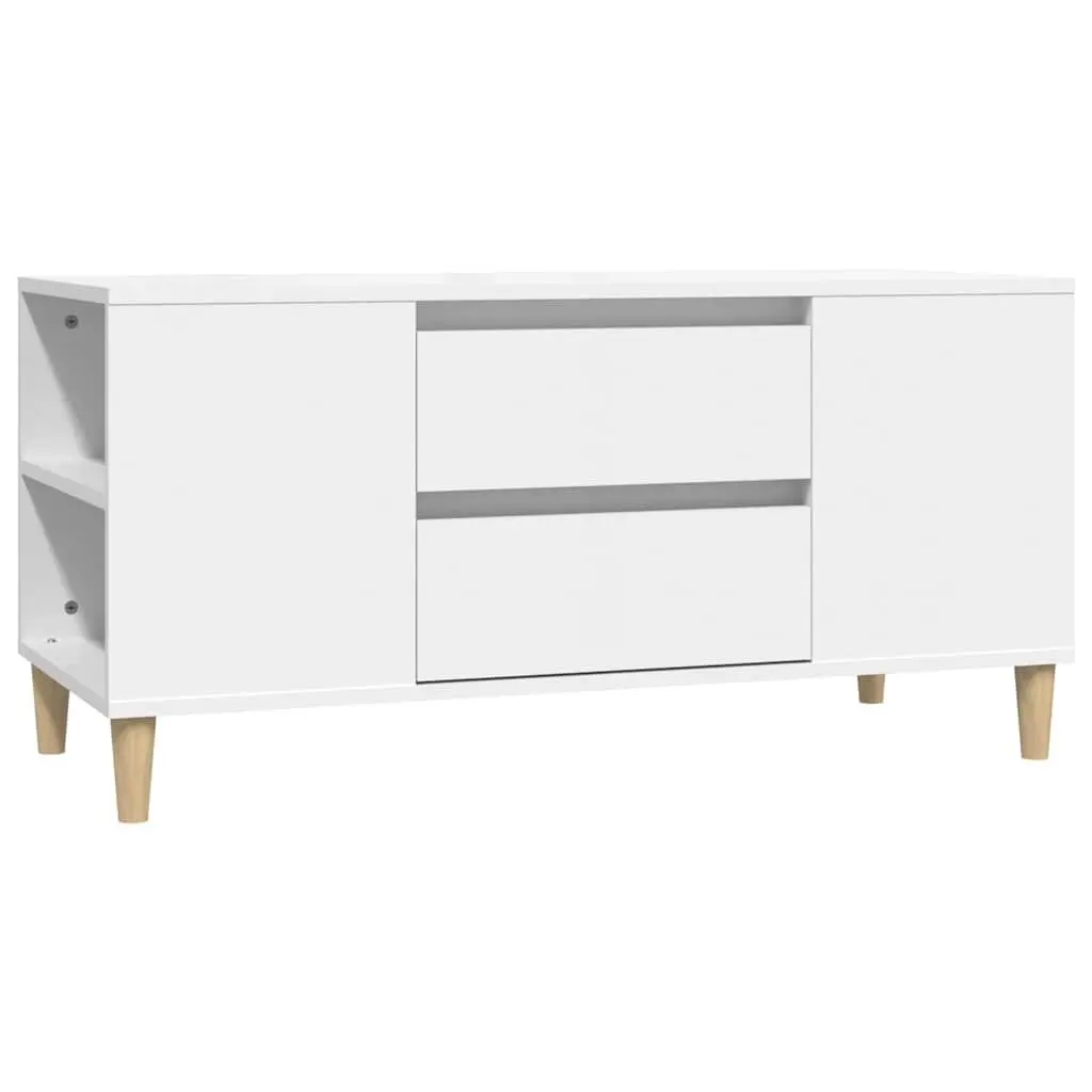 Scandinavian White TV Cabinet 102x44.5x50cm