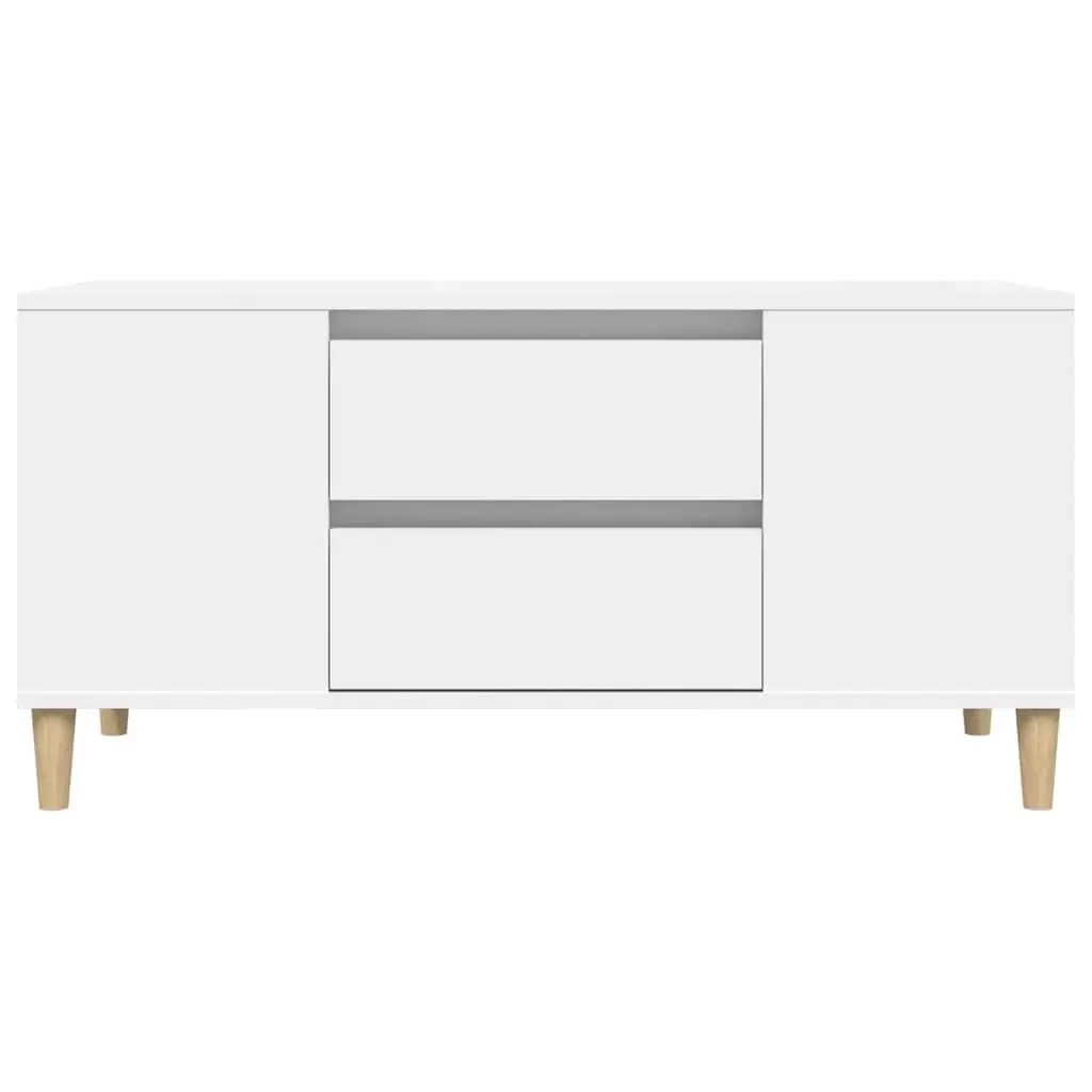 Scandinavian White TV Cabinet 102x44.5x50cm