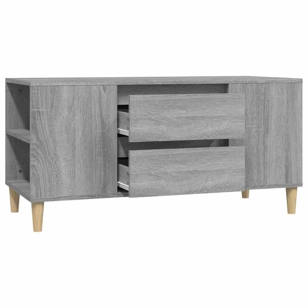 TV Cabinet Grey Sonoma Engineered Wood 102x44.5x50cm Storage Unit Drawers