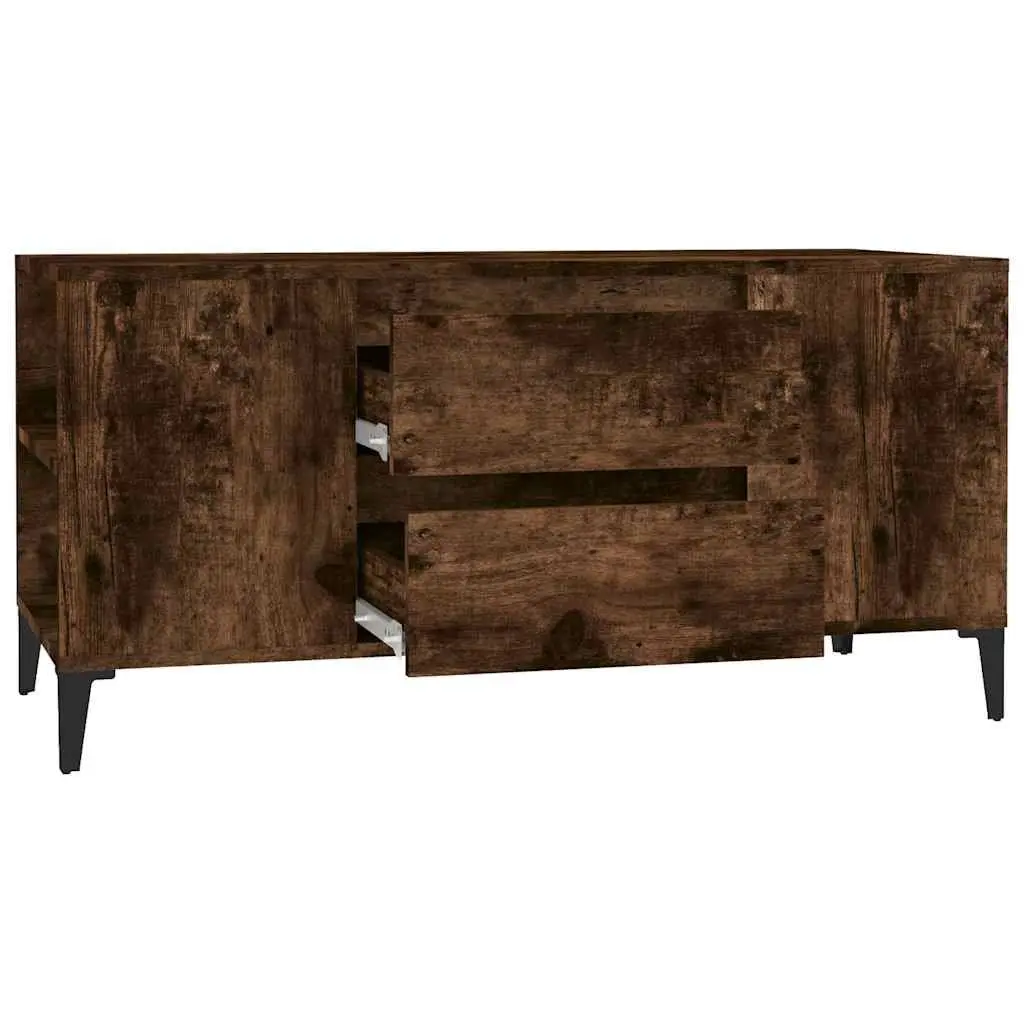 Brown Engineered Wood TV Cabinet for Living Spaces