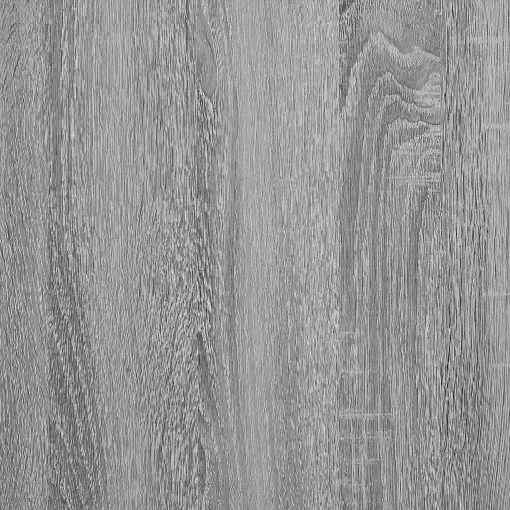 TV Cabinet Industrial Style Grey Sonoma Engineered Wood 4 Compartments 2 Drawers