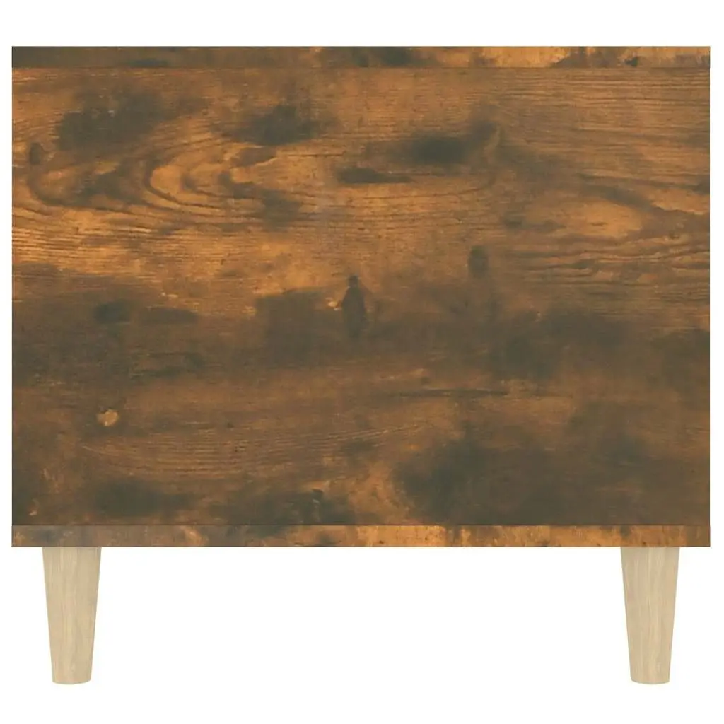 Coffee Table Smoked Oak 90L x 49W x 45H cm Engineered Wood with Drawer Storage