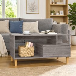 Grey Sonoma Coffee Table with Drawer Storage