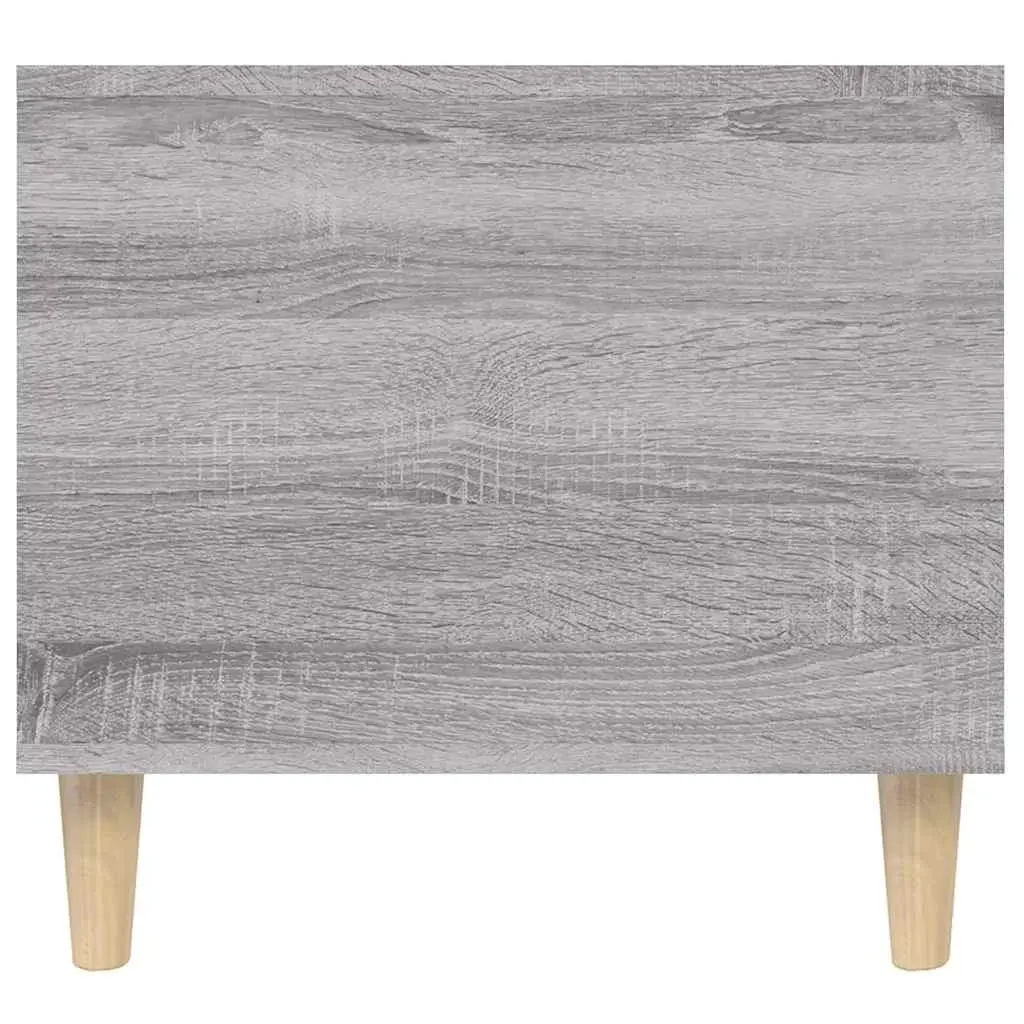 Coffee Table Grey Sonoma 90x49x45cm Engineered Wood Open Compartment Drawer Storage Accent Table