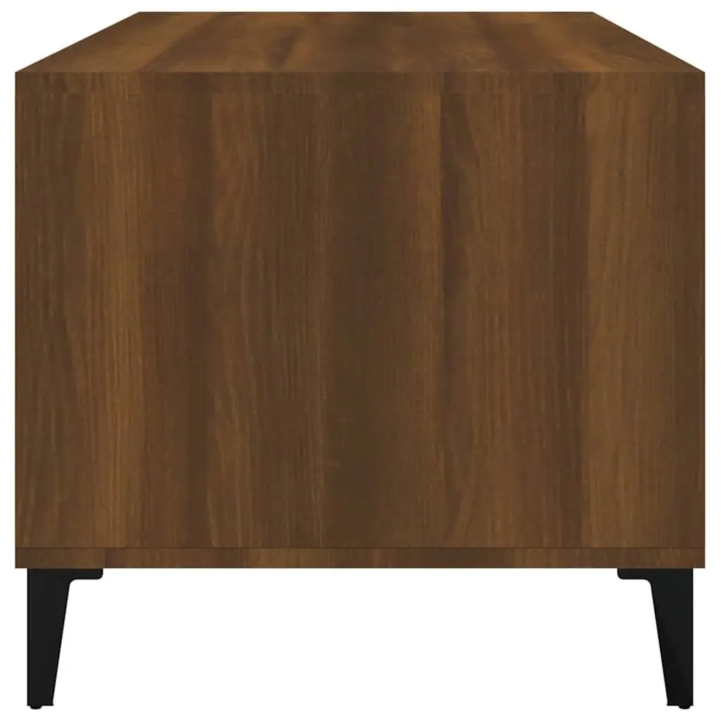 Brown Oak Coffee Table for Living Rooms