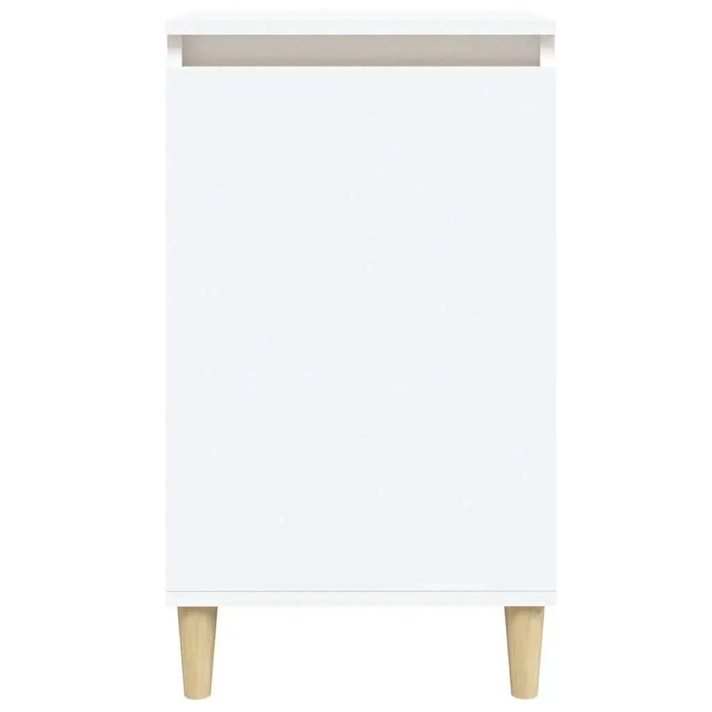 Bedside Cabinet 2 pcs White 40x35x70 cm Engineered Wood Nightstand Storage