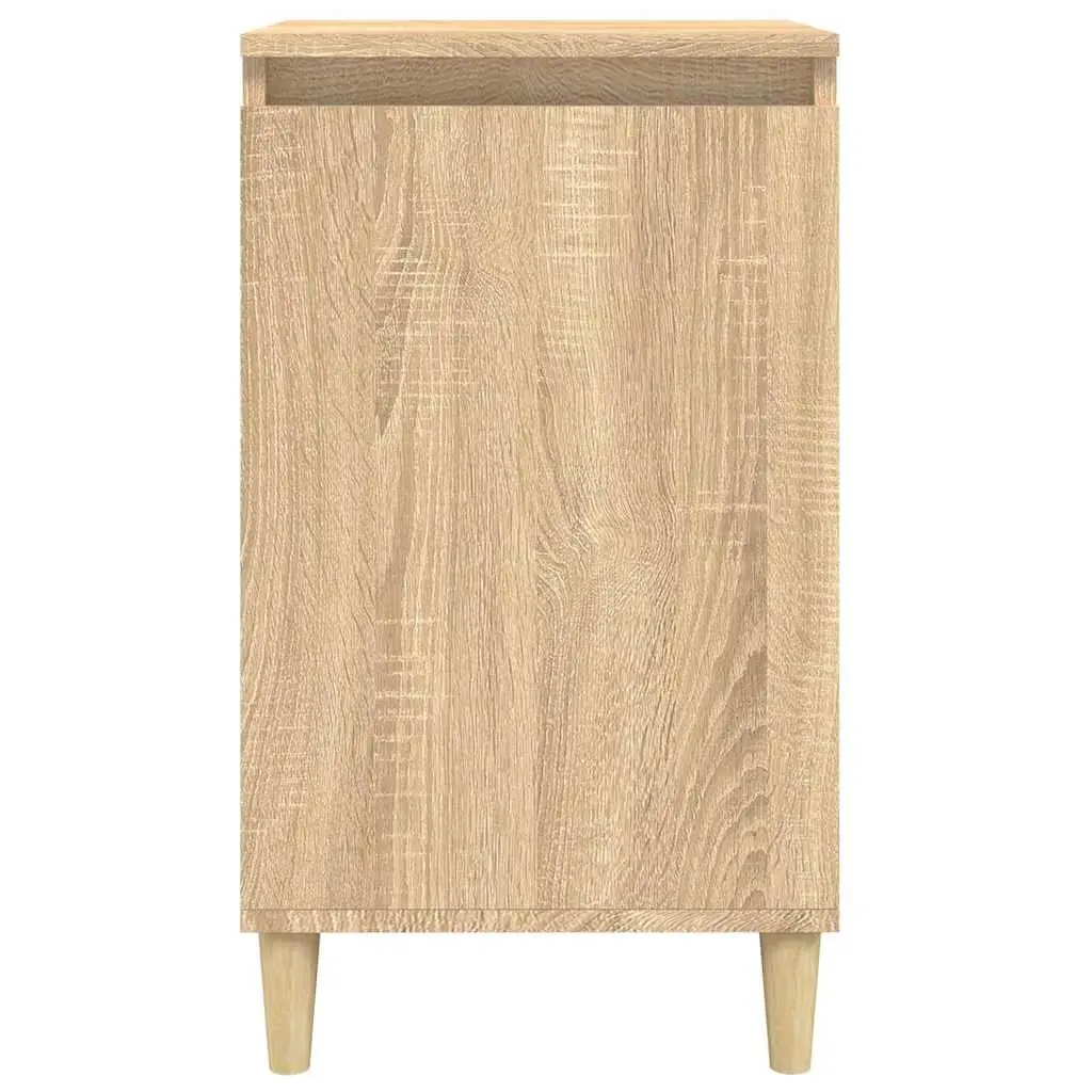 Bedside Cabinets 2 pcs Brown Engineered Wood Nightstand Storage 40x35x70 cm