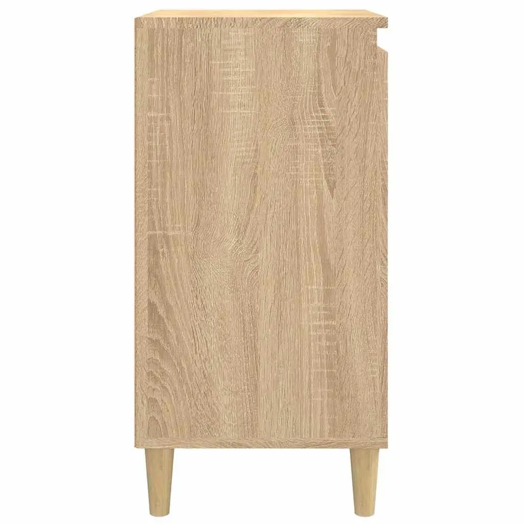 Bedside Cabinets 2 pcs Brown Engineered Wood Nightstand Storage 40x35x70 cm