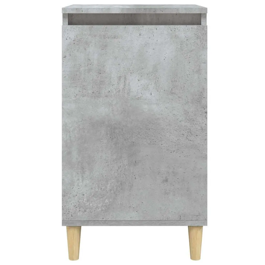 Bedside Cabinet Concrete Grey 40x35x70cm Engineered Wood Nightstand Storage Table