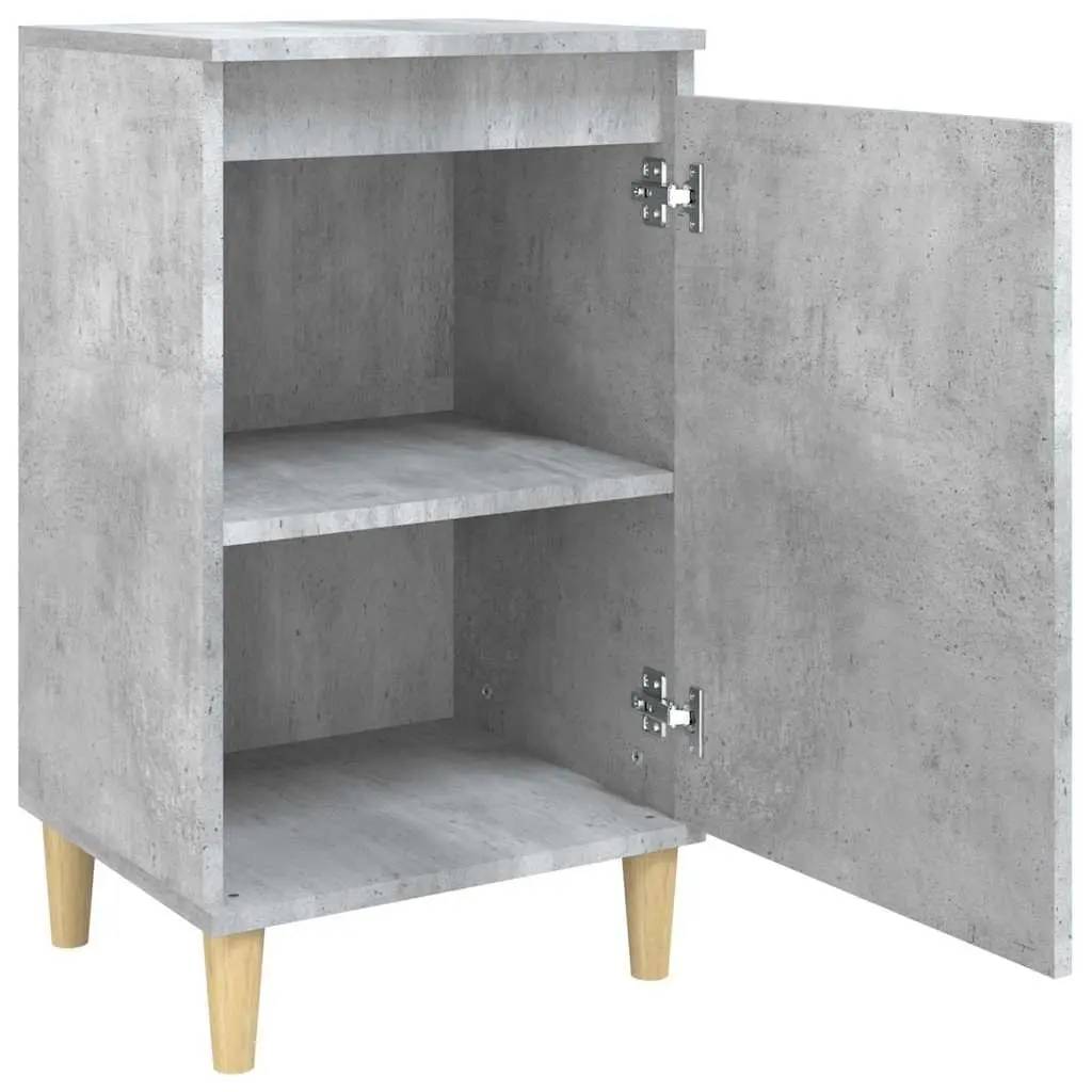 Grey Bedside Cabinets Set of 2, 40x35x70 cm