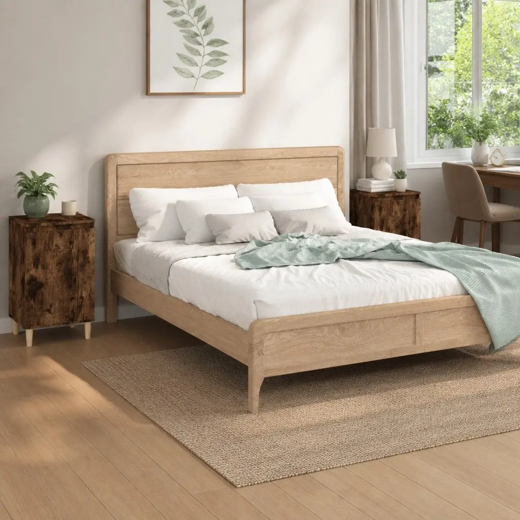 Bedside Cabinets Brown Engineered Wood 40x35x70cm 2 pcs