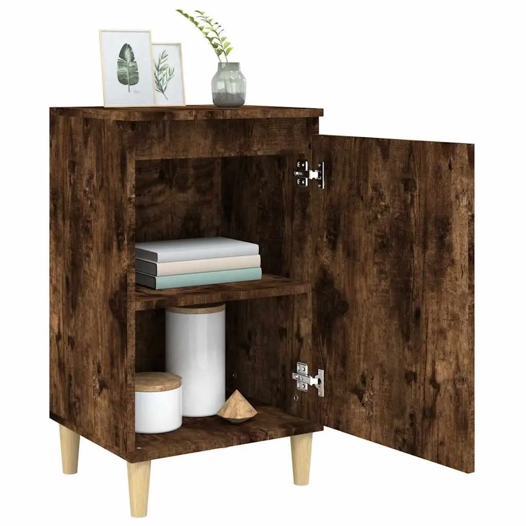 Bedside Cabinets Brown Engineered Wood 40x35x70cm 2 pcs