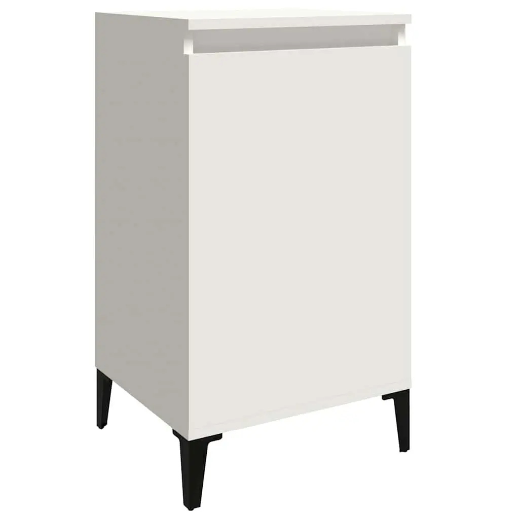 2-Door Bedside Cabinet in White