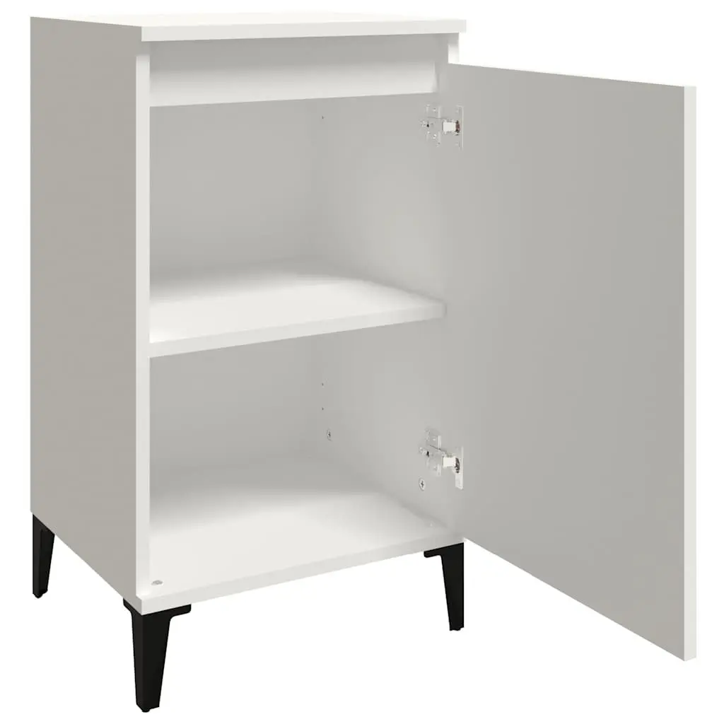 2-Door Bedside Cabinet in White