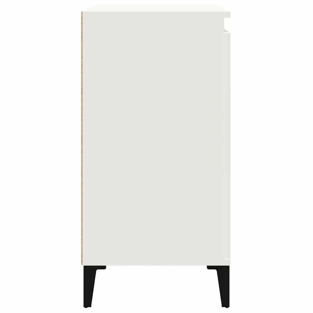 2-Door Bedside Cabinet in White