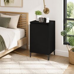 Elegant Black Bedside Cabinet for Stylish Storage