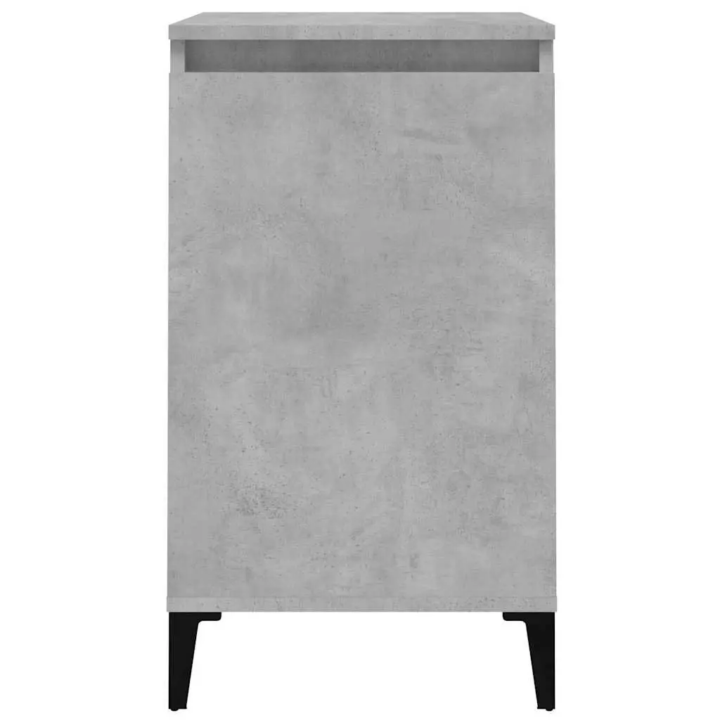 Bedside Cabinet Concrete Grey 40x35x70cm Engineered Wood