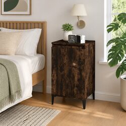 Warm Brown Bedside Cabinet 40x35x70cm in Engineered Wood