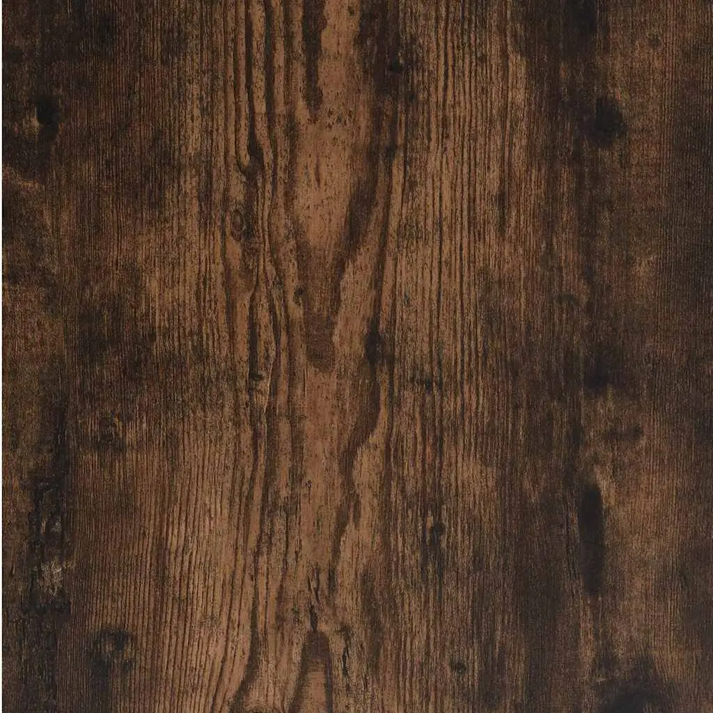 Bedside Cabinet Smoked Oak 40x35x70cm Engineered Wood with Metal Legs