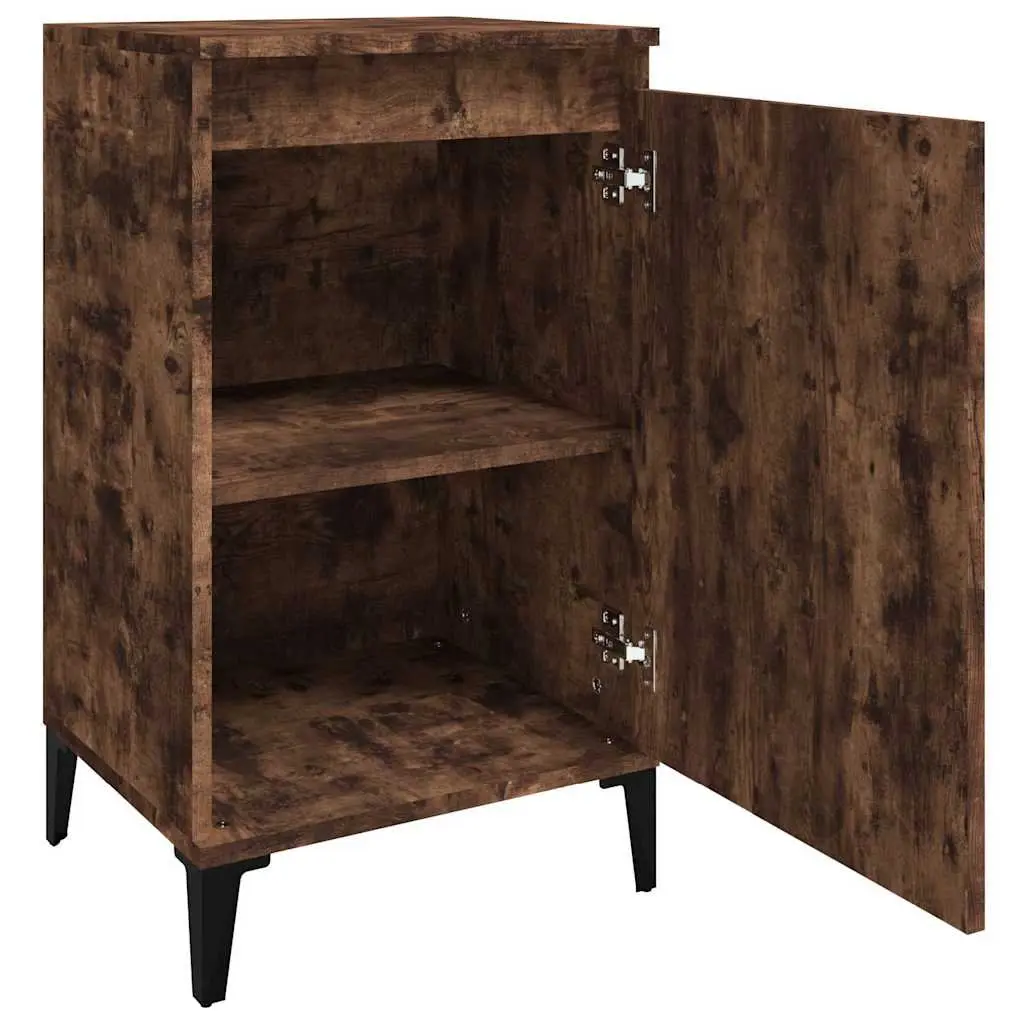Bedside Cabinets Smoked Oak 40x35x70 cm Engineered Wood 2 pcs