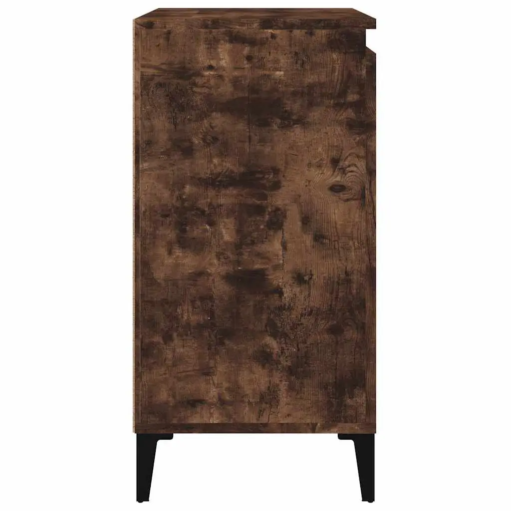 Bedside Cabinets Smoked Oak 40x35x70 cm Engineered Wood 2 pcs
