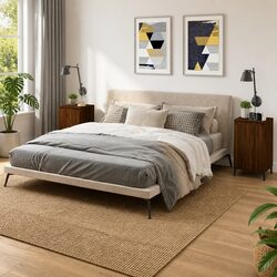 Brown Oak Bedside Cabinets - 2 pcs 40x35x70 cm