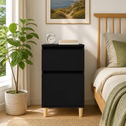 Elegant Black Bedside Cabinet for Your Bedroom