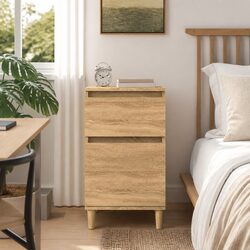 Brown Bedside Table Cabinet for Elegant Storage