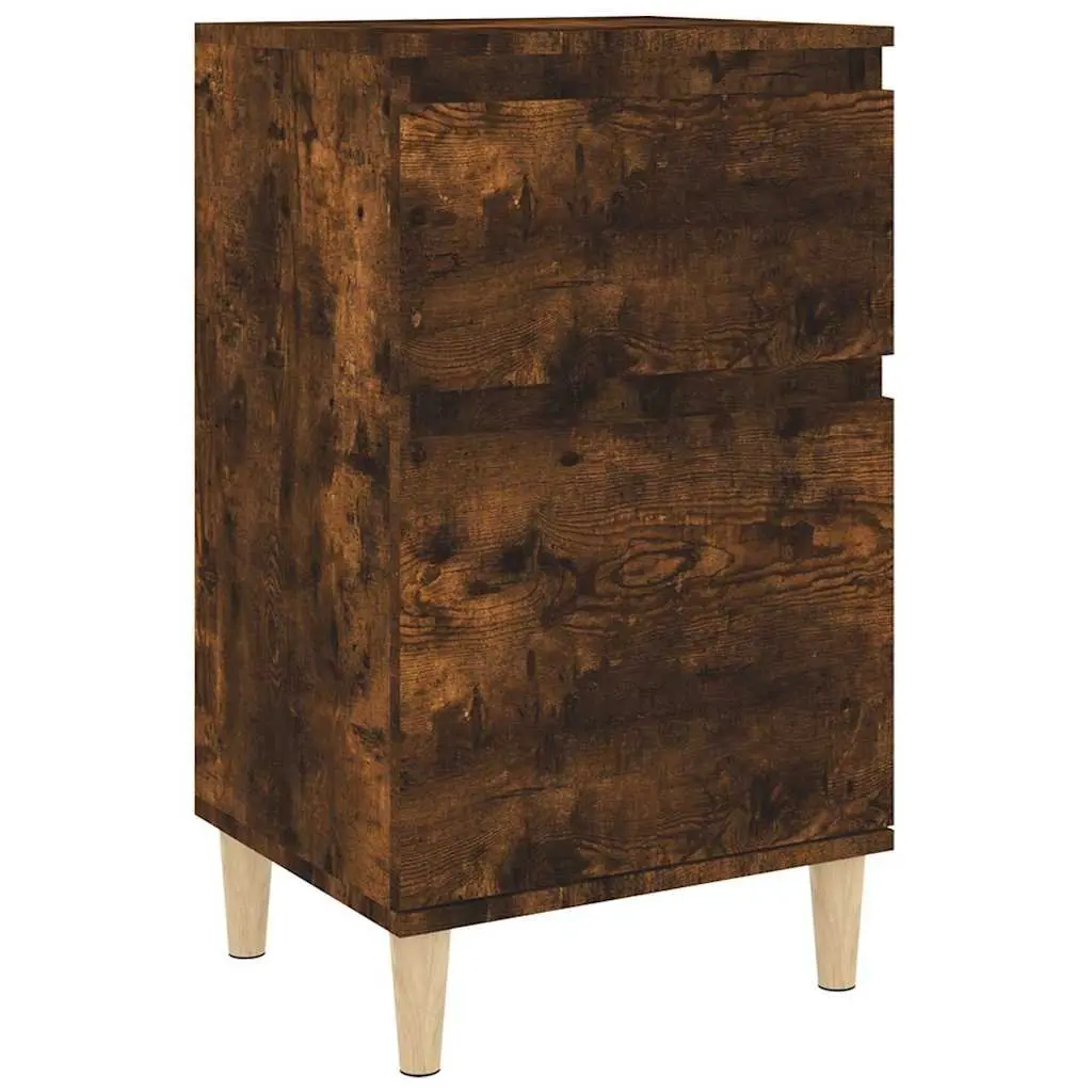 Bedside Cabinet Brown 40x35x70 cm Engineered Wood Nightstand Storage Table