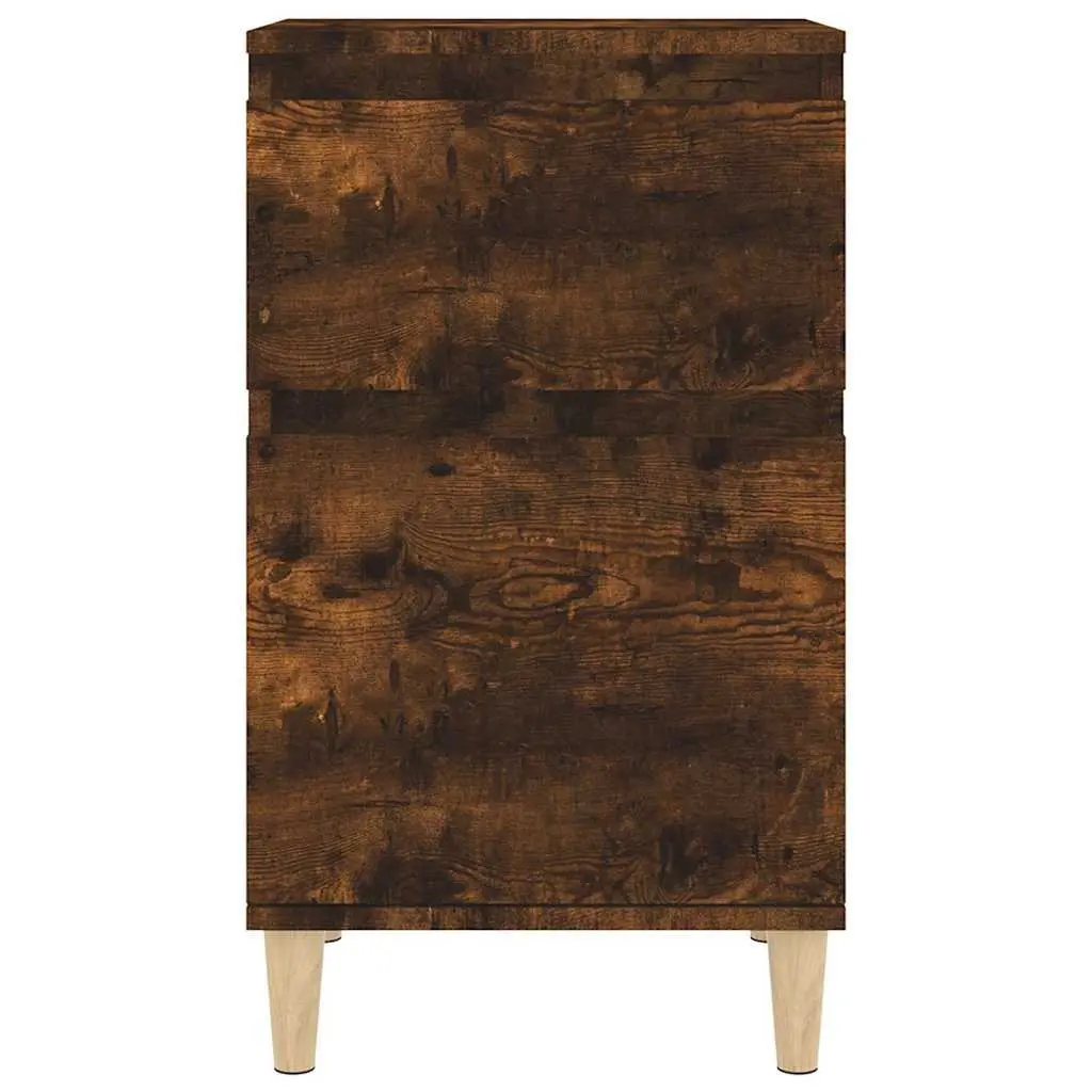 Bedside Cabinet Brown 40x35x70 cm Engineered Wood Nightstand Storage Table