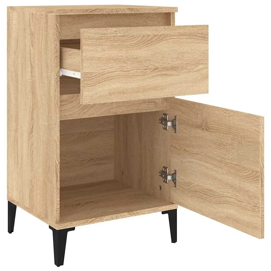 Brown Bedside Cabinets Set of 2 for Storage
