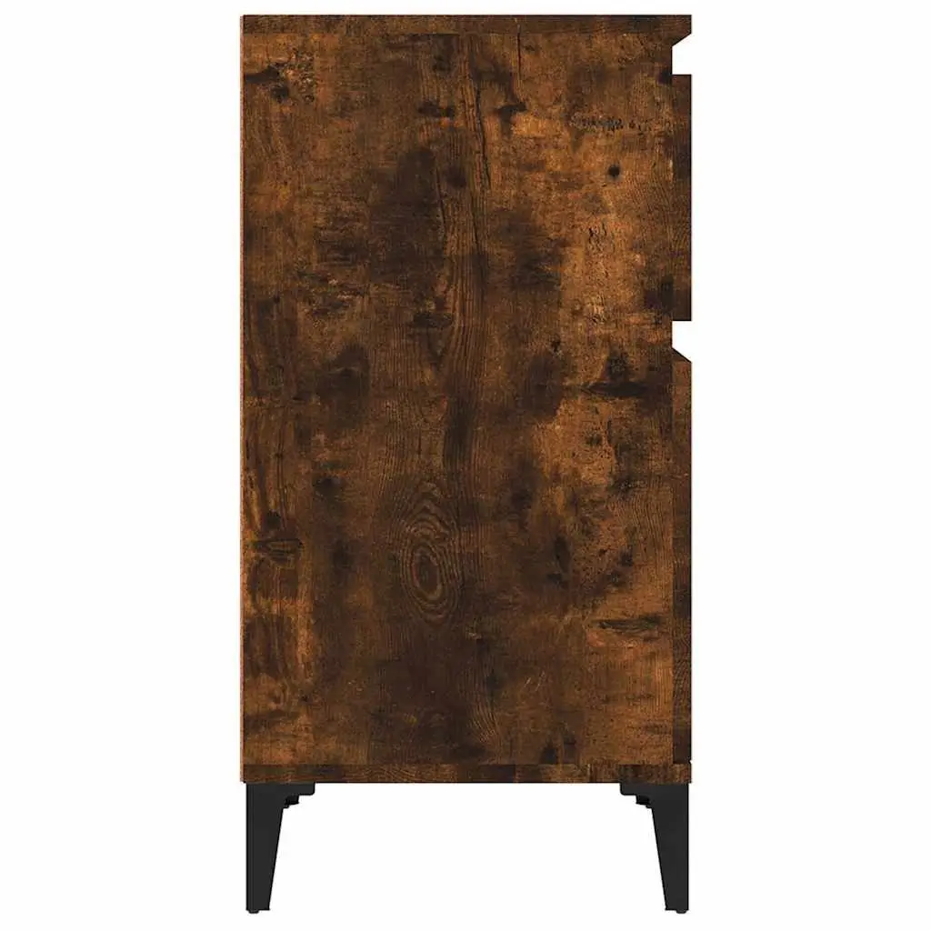 Bedside Cabinets 2 pcs Brown Nightstand Storage Bedroom Furniture 40x35x70 cm
