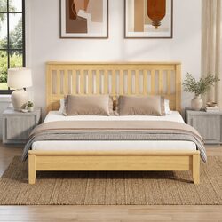 Grey Engineered Wood Bedside Cabinet Set of 2