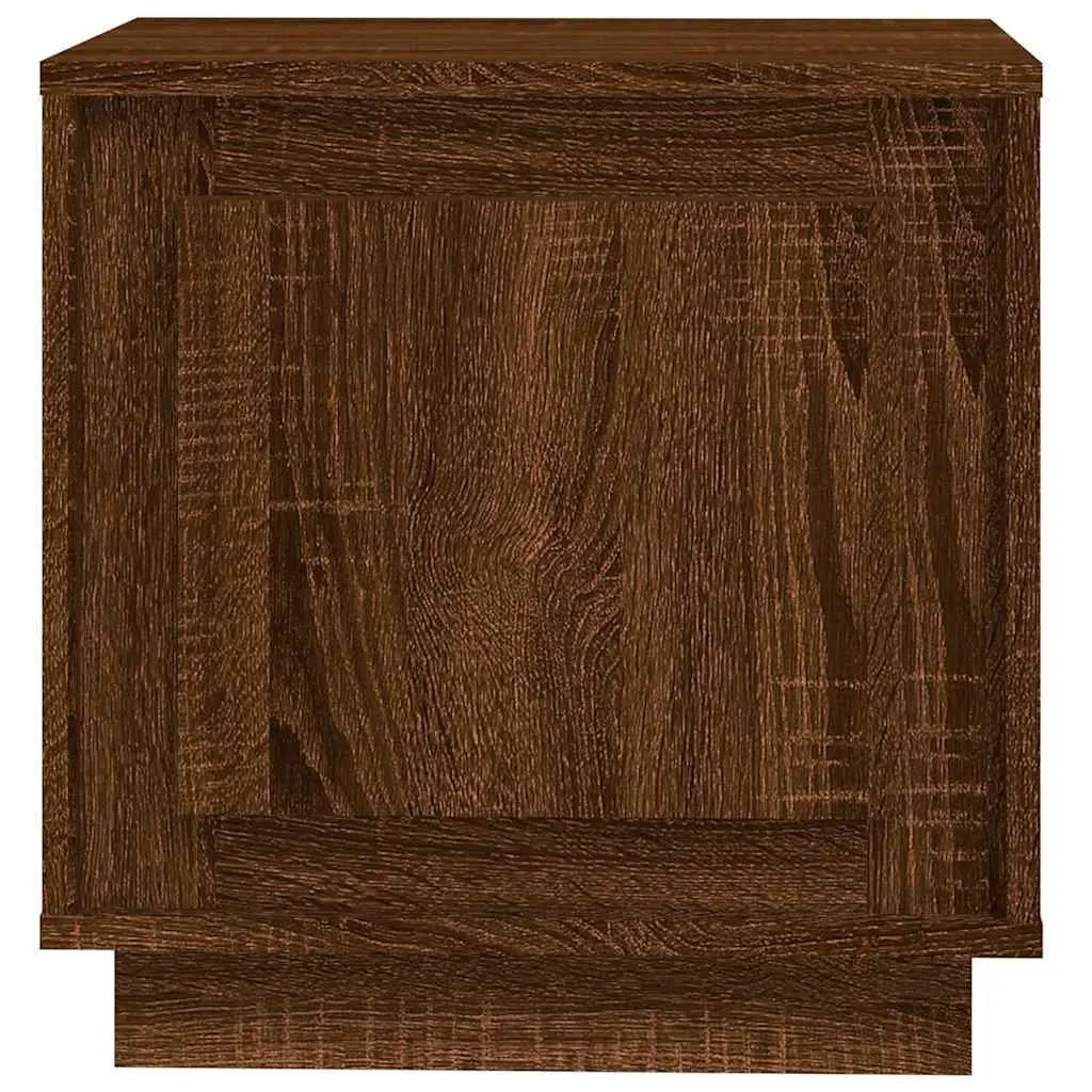 Bedside Cabinets Modern Brown Oak 44x35x45 cm Engineered Wood 2 Piece