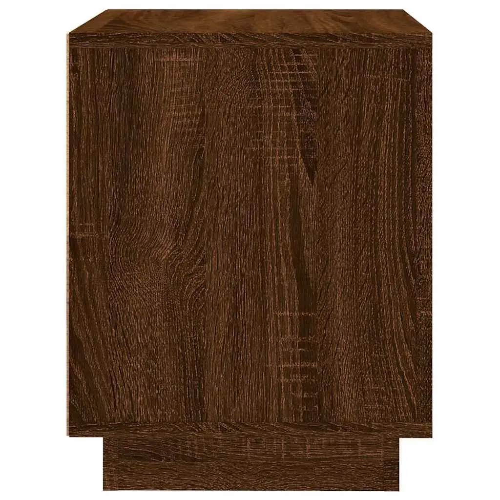 Bedside Cabinets Modern Brown Oak 44x35x45 cm Engineered Wood 2 Piece