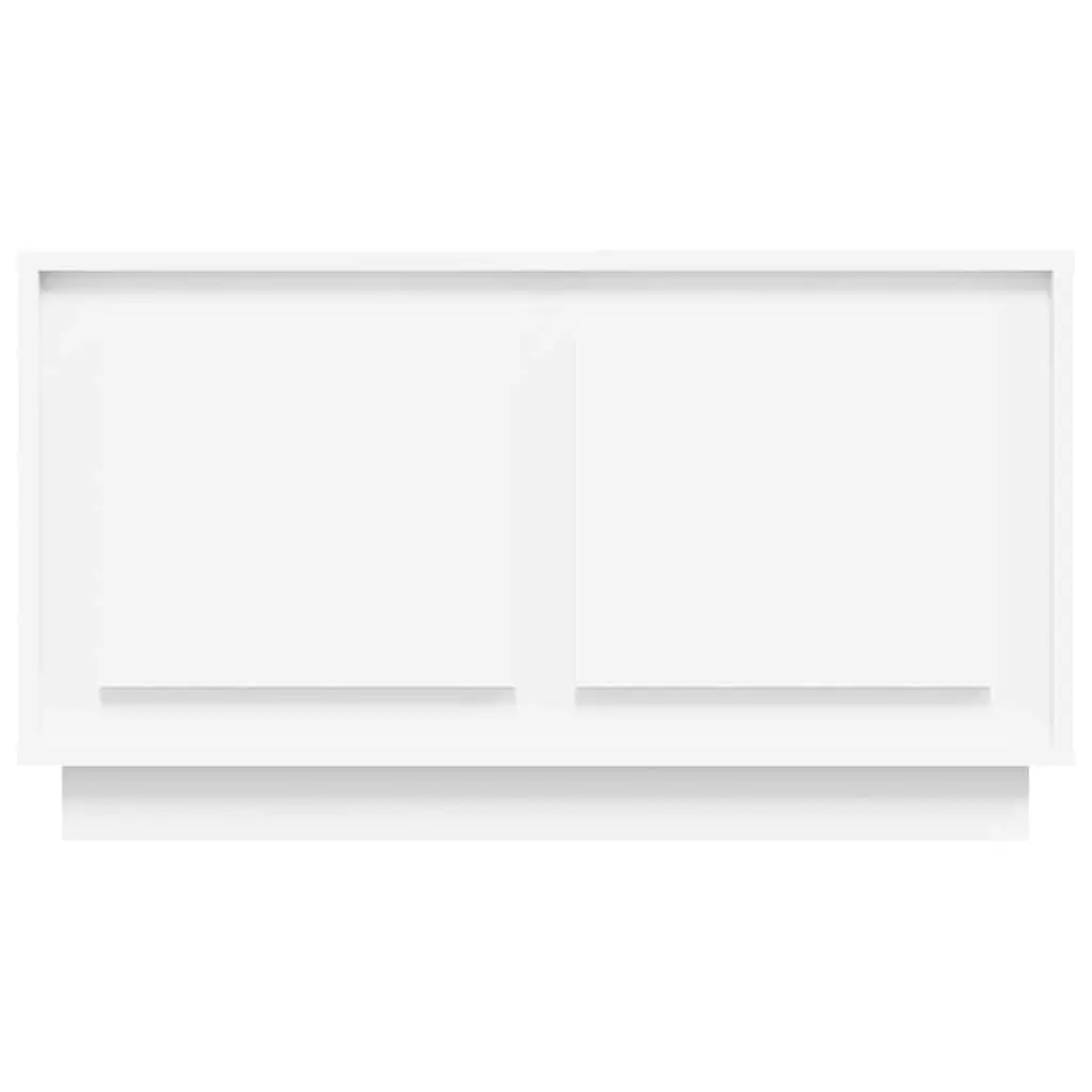 TV Cabinet White Engineered Wood 80x35x45cm Media Unit Storage Furniture