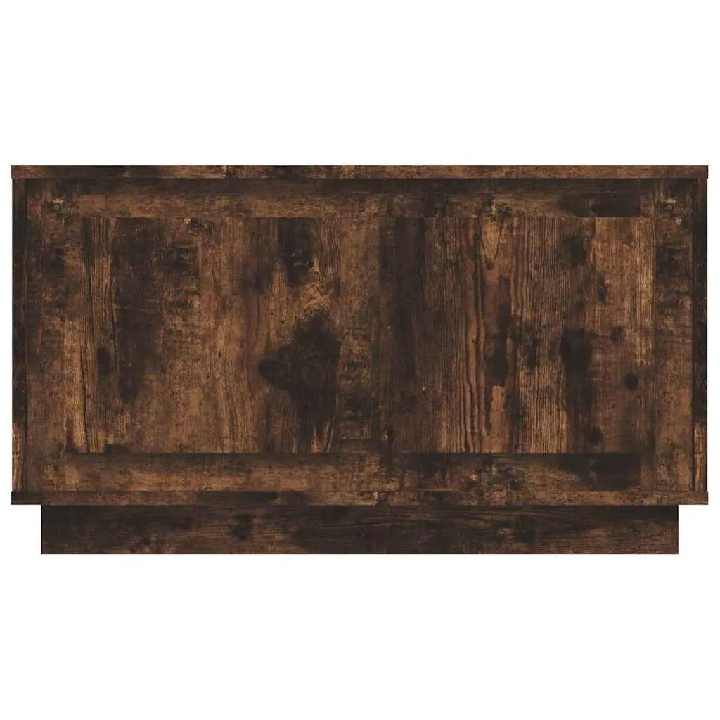 TV Cabinet Smoked Oak Brown 80x35x45cm Engineered Wood Living Room Media Storage Unit