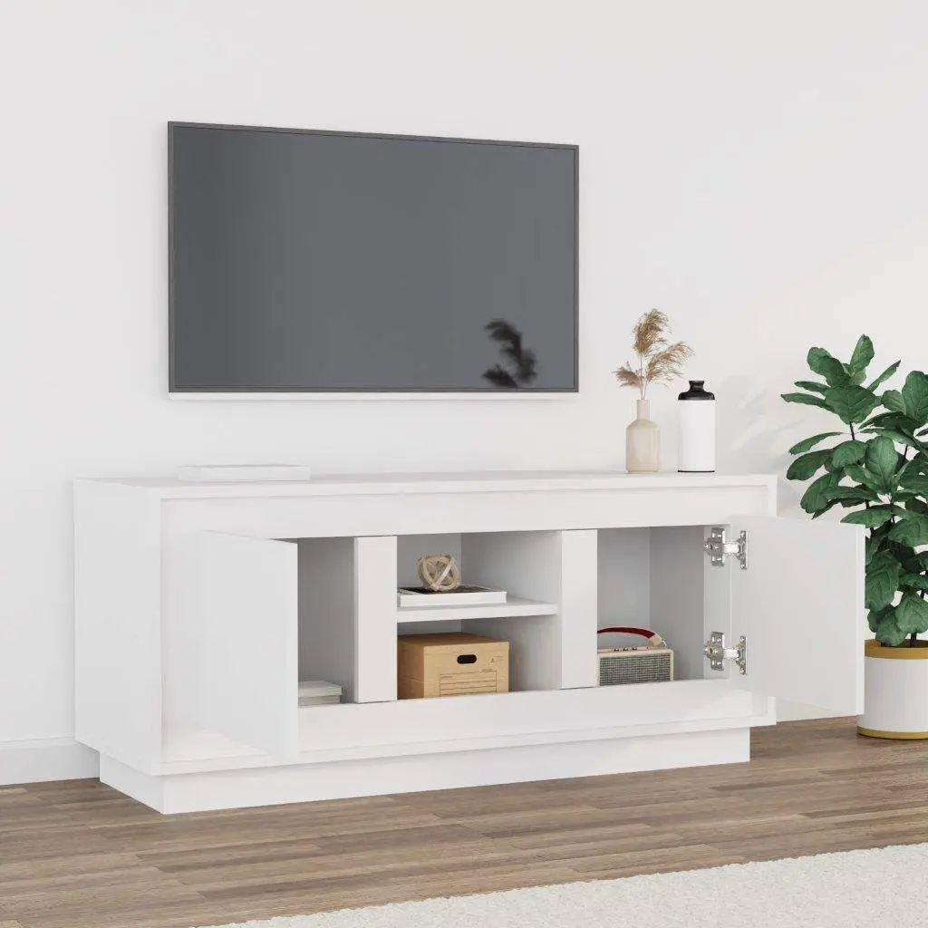 White TV Cabinet for Living Room Organization