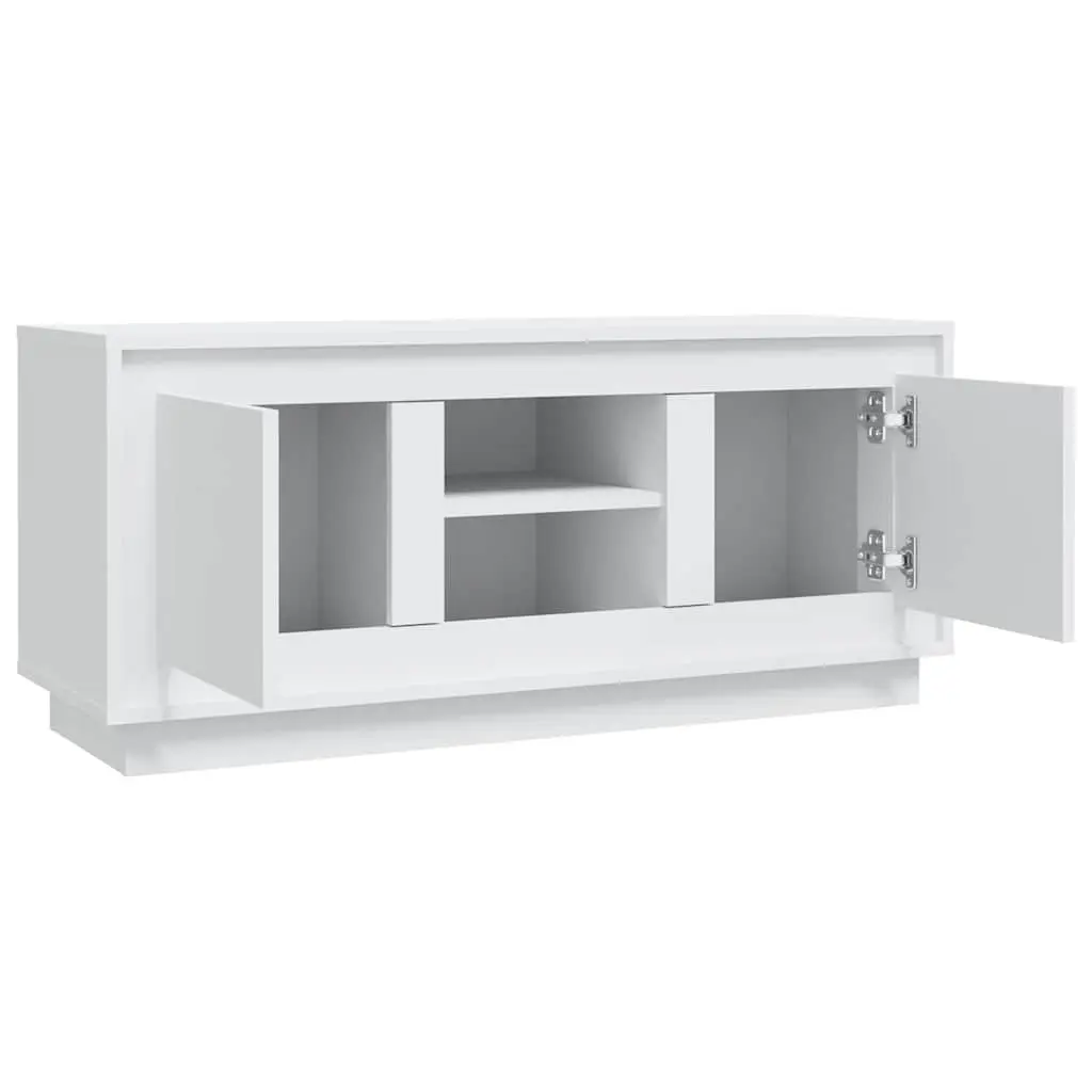 White TV Cabinet for Living Room Organization