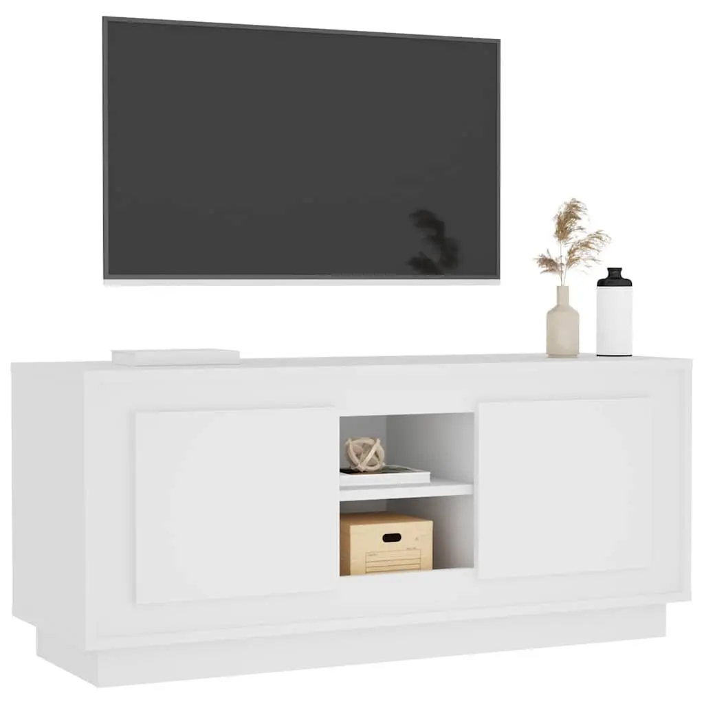 White TV Cabinet for Living Room Organization