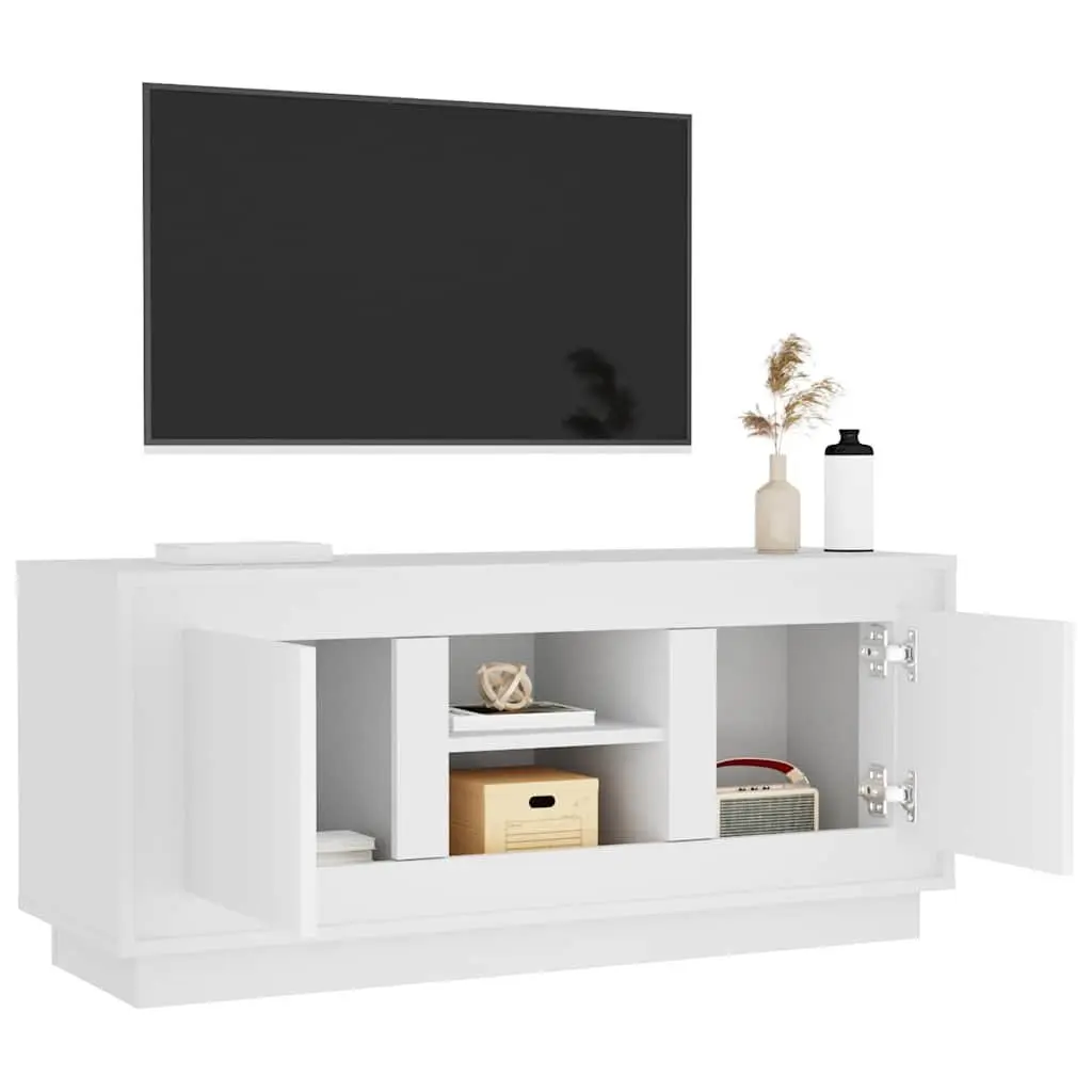 White TV Cabinet for Living Room Organization