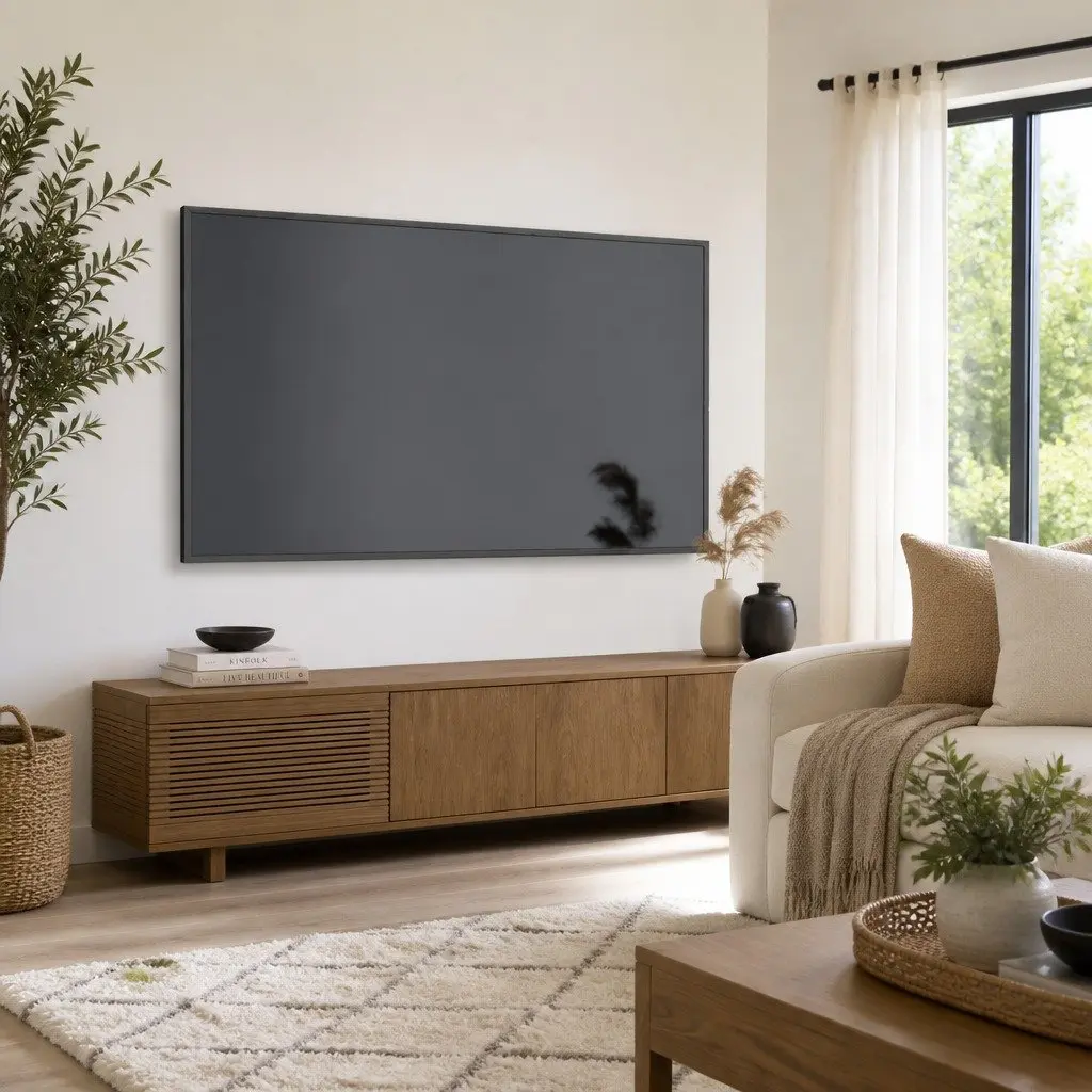 TV Cabinet Grey 102x35x45 cm Engineered Wood Storage Unit
