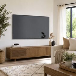 Grey TV Cabinet 102x35x45 cm Engineered Wood Unit
