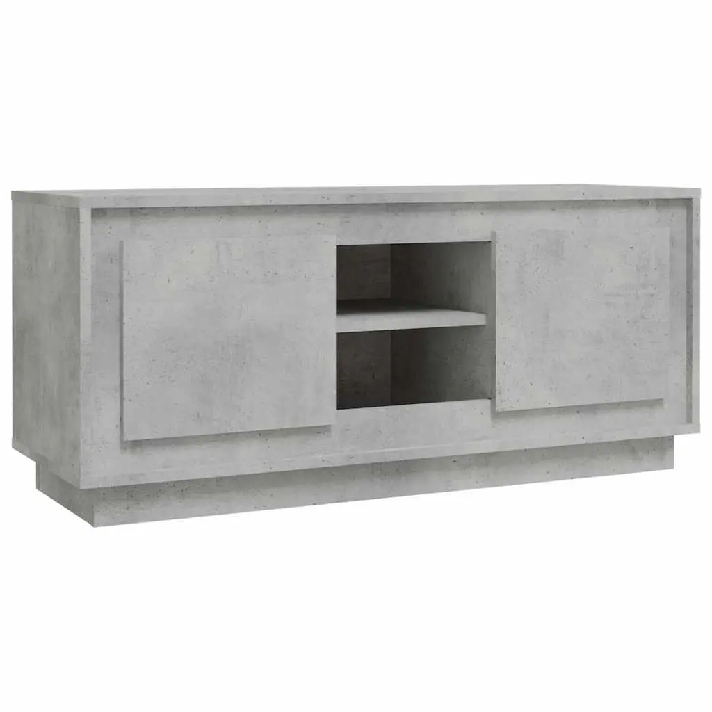 TV Cabinet Grey 102x35x45 cm Engineered Wood Storage Unit
