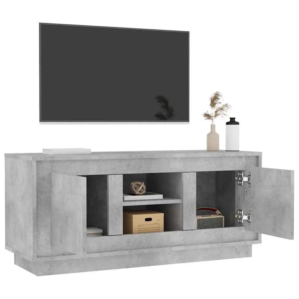 TV Cabinet Grey 102x35x45 cm Engineered Wood Storage Unit