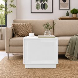 Charming White Coffee Table with Storage for Your Living Room