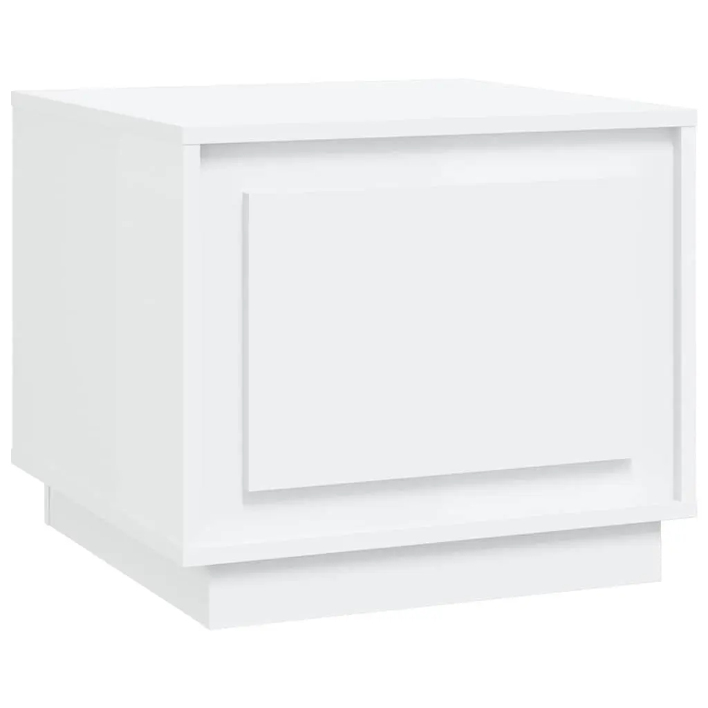 Coffee Table White Storage Cabinet 51W x 50D x 44H cm Engineered Wood